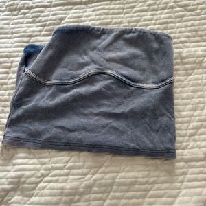 ribbed strapless top